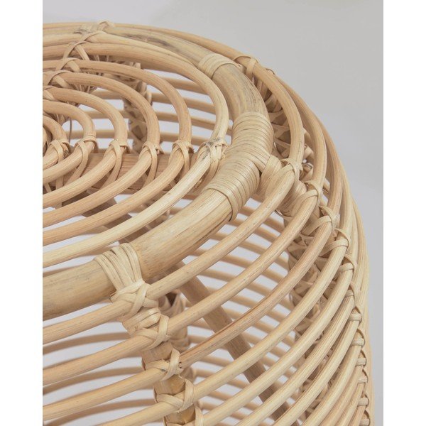 Rattan kerek tárolóasztal ø 45 cm Kohana – Kave Home-image-3