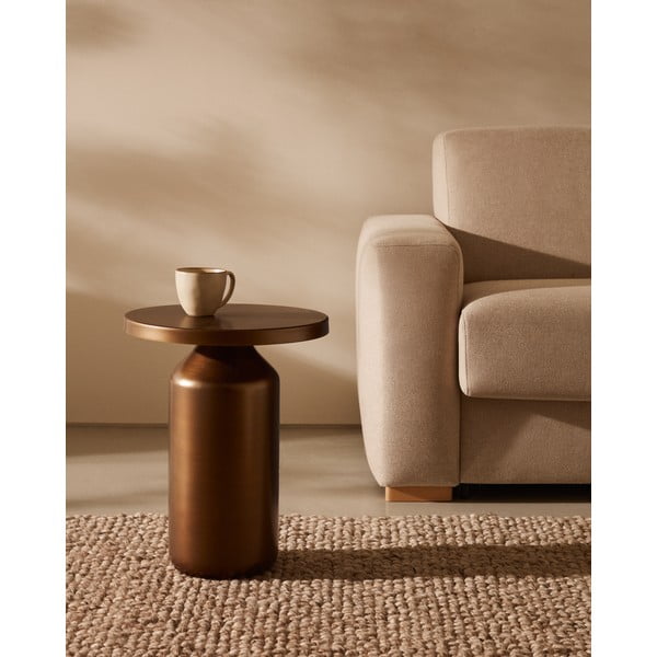 Fém kerek tárolóasztal ø 40,5 cm Malya – Kave Home-image-1