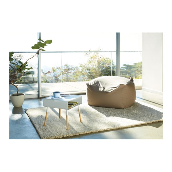 Plain fehér tárolóasztal, magasság 35 cm - YAMAZAKI-image-1