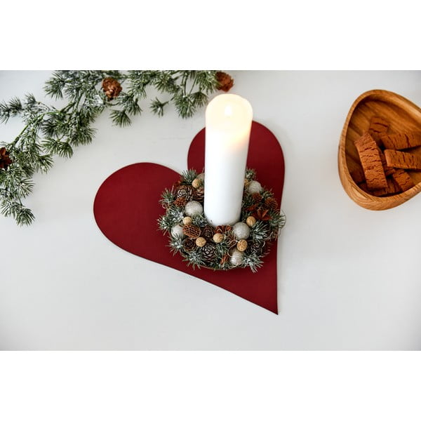 Öko bőr tányéralátét 30x30 cm Heart Nupo – LIND DNA-image-2