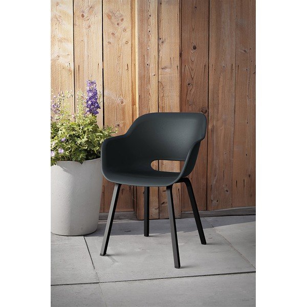 Antracitszürke fém-műanyag kerti szék szett 2 db-os Noa Duo – Keter-image-1