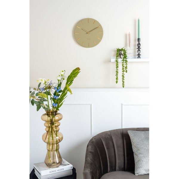 Charm olívazöld falióra, ø 30 cm - PT Living-image-1