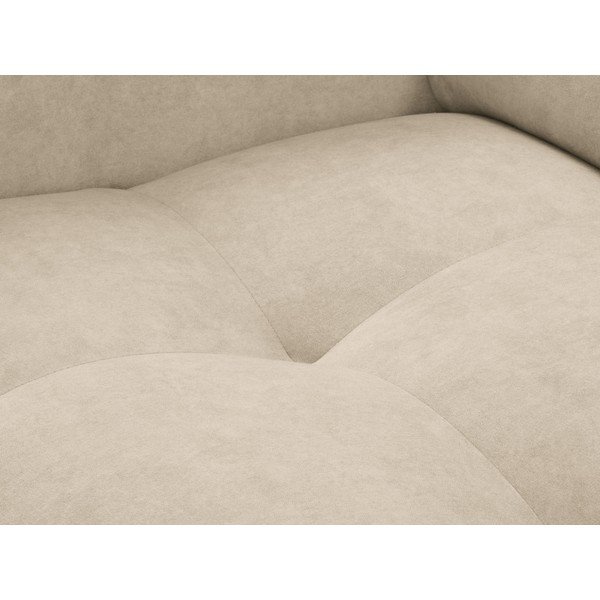 Nico bézs állítható sarokkanapé bársonyhuzattal, jobb oldalas - Milo Casa-image-1