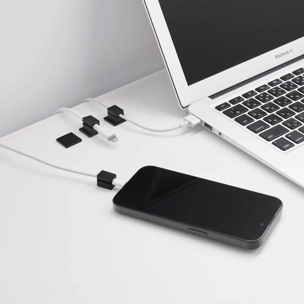 Fekete fém rendszerező szett 5 db-os kábelekhez Smart – YAMAZAKI-image-3