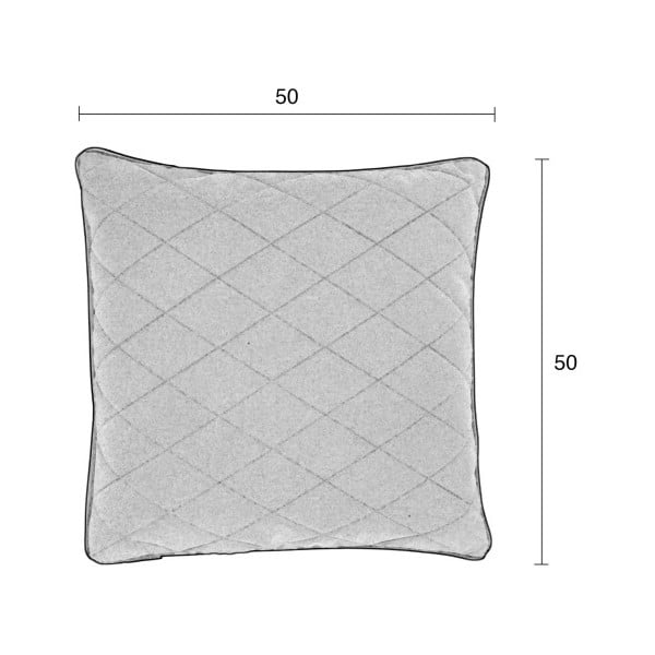 Diamond piros díszpárna, 50 x 50 cm - Zuiver-image-2