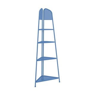 MWH kék fém balkon sarokpolc - magasság 180 cm - ADDU