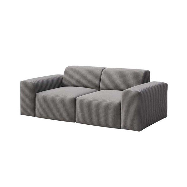 Szürke kordbársony kanapé 205 cm Villet – Rodier-image-2