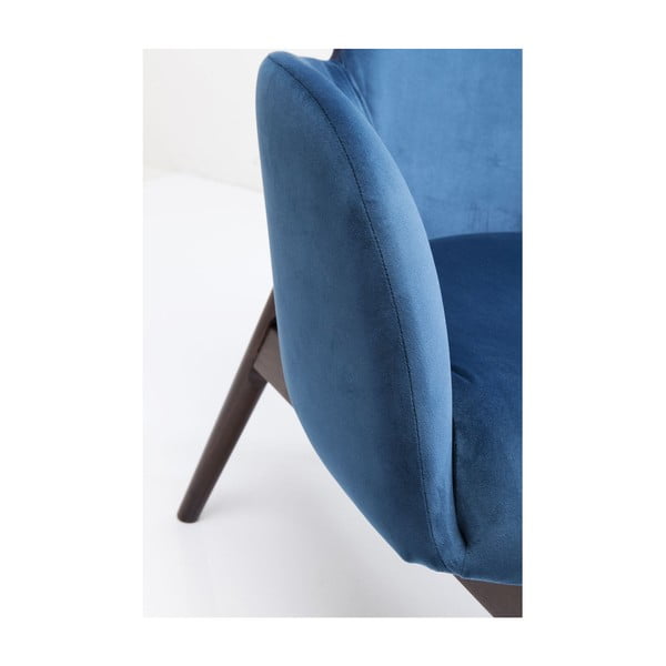 Aroha Velvet kék füles fotel - Kare Design-image-4