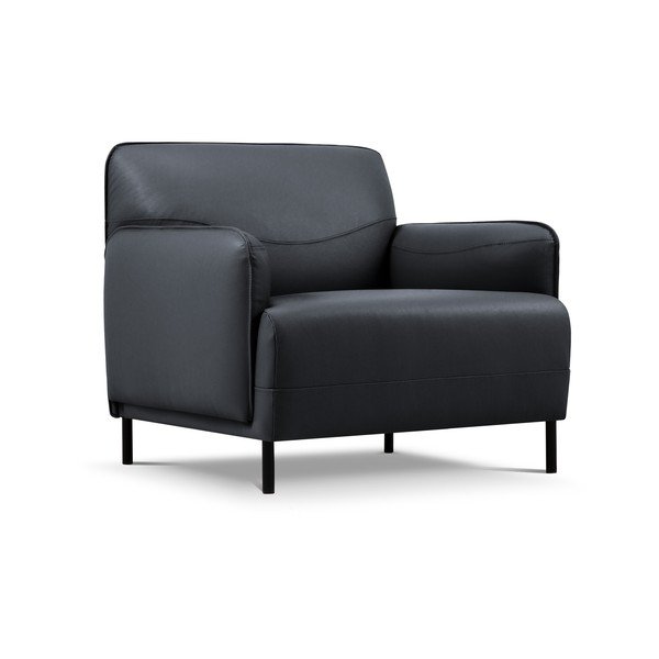 Neso kék bőr fotel - Windsor & Co Sofas