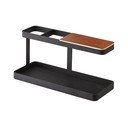 Tower Desk Bar fekete multifunkciós állvány bükkfa részletekkel - YAMAZAKI