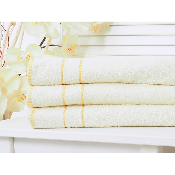 Sárga-krémszínű törölköző 50x90 cm – B.E.S.-image-1