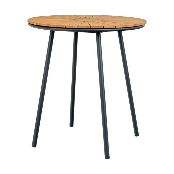 Teakfa kerek kerti étkezőasztal ø 70 cm Cleveland – House Nordic