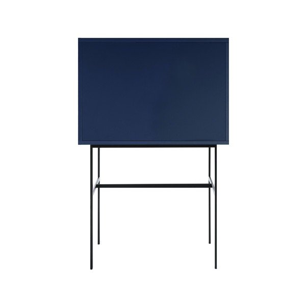 Sötétkék tálalószekrény tolóajtóval 70x109x40 cm Lekko – noo.ma-image-4