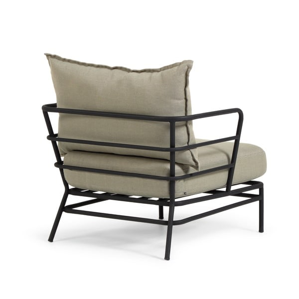 Mareluz bézs fémszerkezetű kerti fotel - Kave Home-image-3