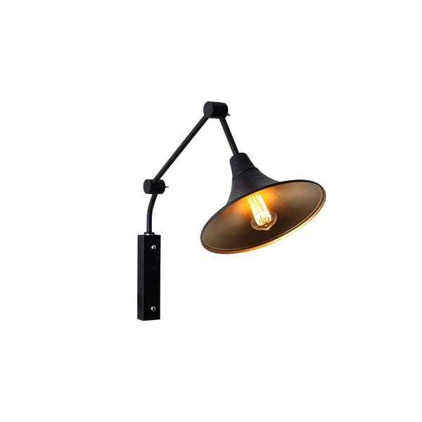 Miller fekete fali lámpa, ø 25 cm - Custom Form