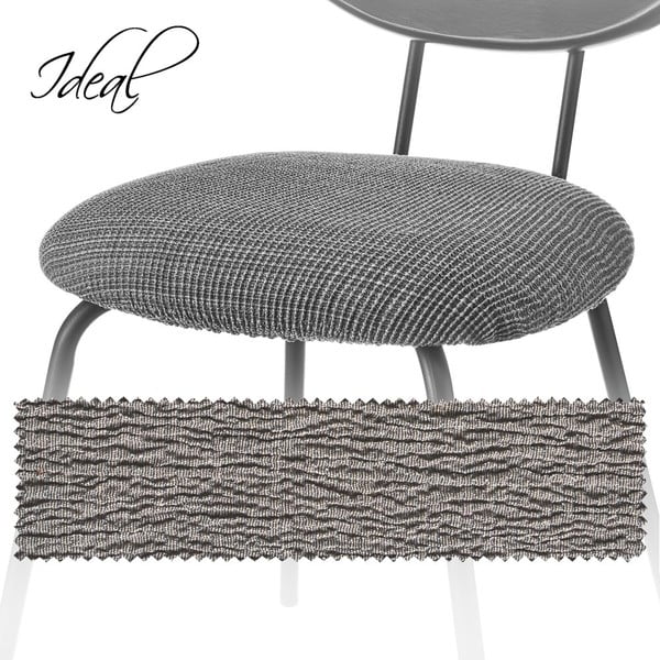 Szürke gumis szék huzat Ideal – Casa Selección-image-3