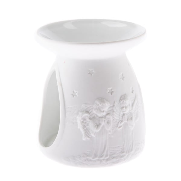 Fehér porcelán aromalámpa, 12,2 cm - Dakls