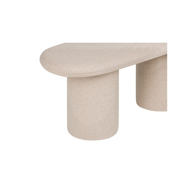 Bézs gyapjú párnázott pad Rull – noo.ma-image-2