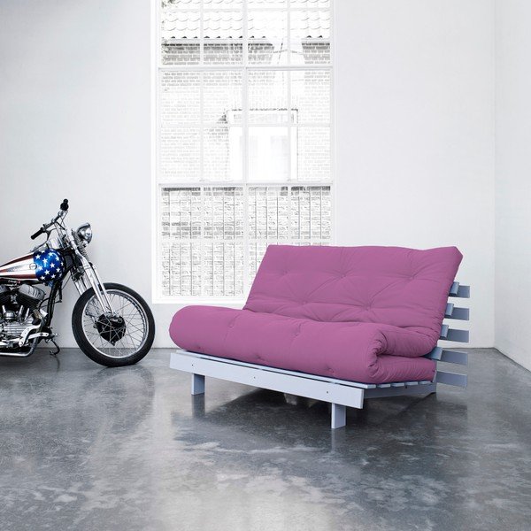 Roots White/Taffy Pink kinyitható kanapéágy - Karup-image-1