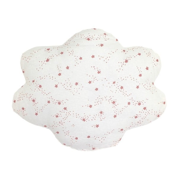 Cloud fehér párna rózsaszín csillagokkal, 50 x 40 cm - Art For Kids