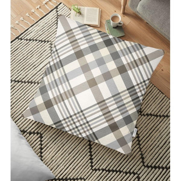 Checkered pamut keverék párnahuzat, 70 x 70 cm - Minimalist Cushion Covers