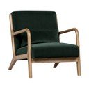 Mark sötétzöld bársonyfotel - WOOOD