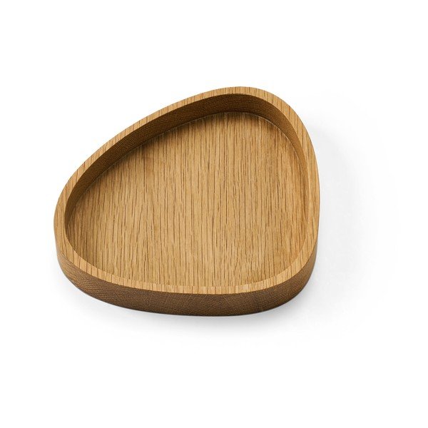 Natúr színű dekoratív fa tárolódoboz 18x16x3 cm Curve M – LIND DNA-image-1