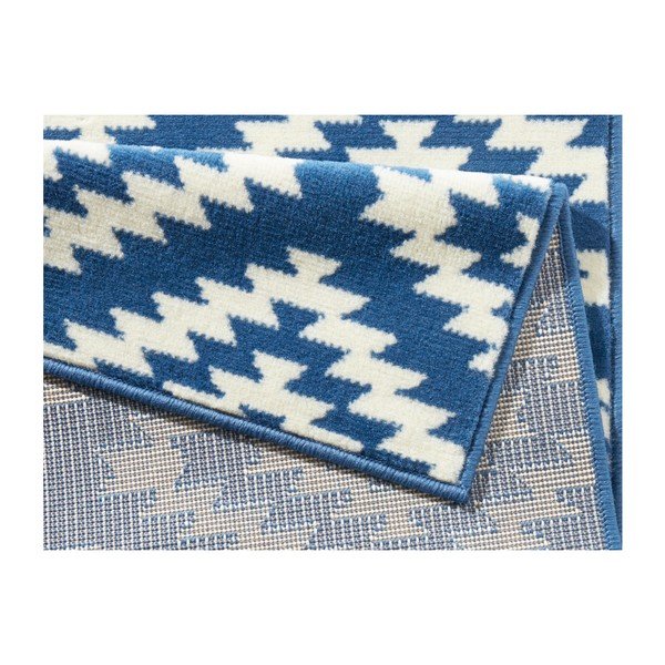 Kék futószőnyeg típusú szőnyeg 80x350 cm Nordic – Hanse Home-image-3