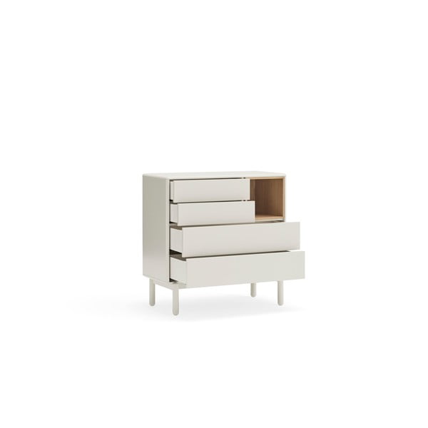 Krémszínű komód 90x90x40 cm Corvo – Teulat-image-3