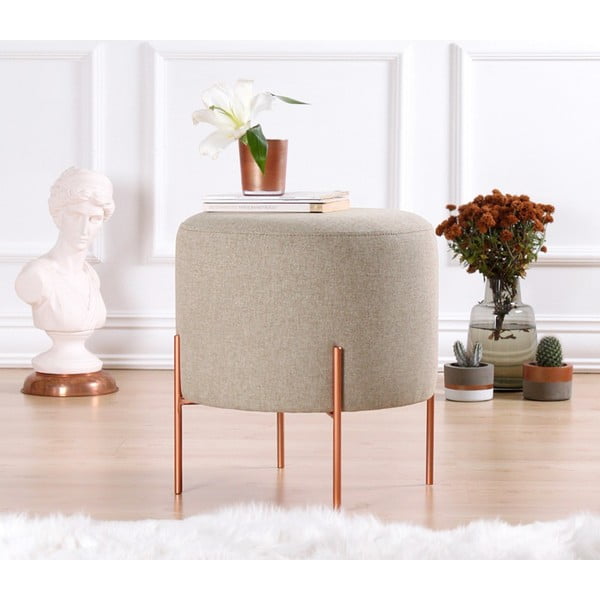 Bézs puff Copper – Artie-image-1