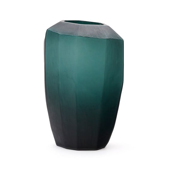 Petróleum színű üveg váza (magasság 45 cm) Geonix – Kave Home-image-3