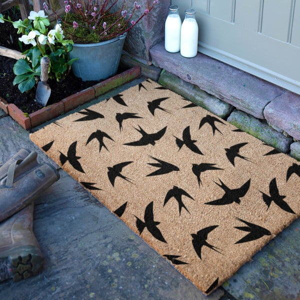 Kókuszrost lábtörlő 40x60 cm Swallows – Artsy Doormats-image-2