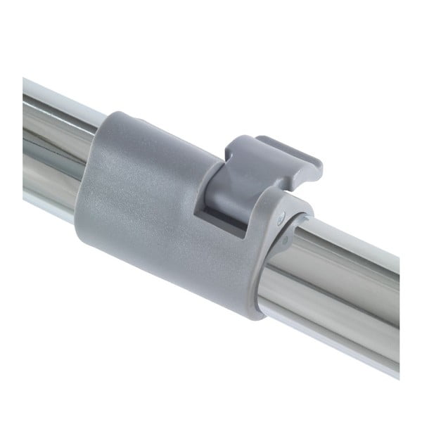 Szürke fém teleszkópos-gurulós ruhatartó állvány Twin – Wenko-image-4