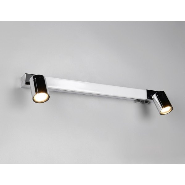 Fényes ezüstszínű LED fali lámpa Enrico – Trio-image-2