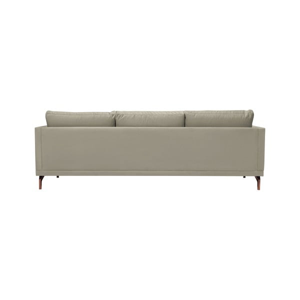 Jupiter bézs háromszemélyes kanapé, aranyszínű lábakkal - Windsor & Co Sofas-image-3