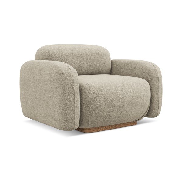 Bézs buklé kanapé modul Ailani – Makamii