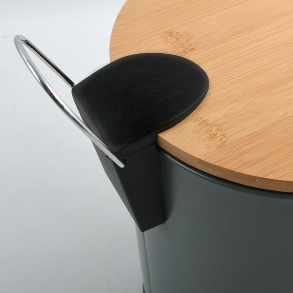 Sötétszürke acél pedálos szemetes 5 l   Adonis – Spirella-image-4