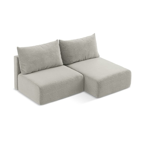 Világosszürke kinyitható-tárolóhelyes sarokkanapé (jobb oldali) Kalena – Makamii-image-3
