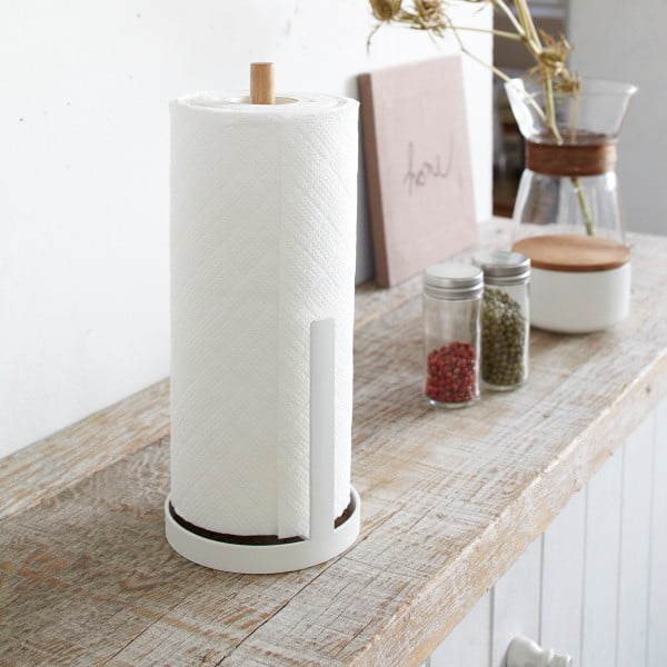 Tosca fehér konyhai papírtörlő állvány - YAMAZAKI-image-3