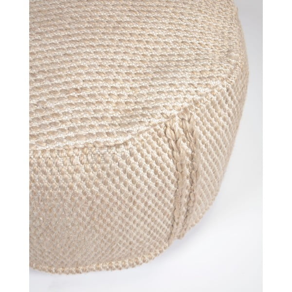 Leeith bézs kerti puff, ø 62 cm - Kave Home-image-1