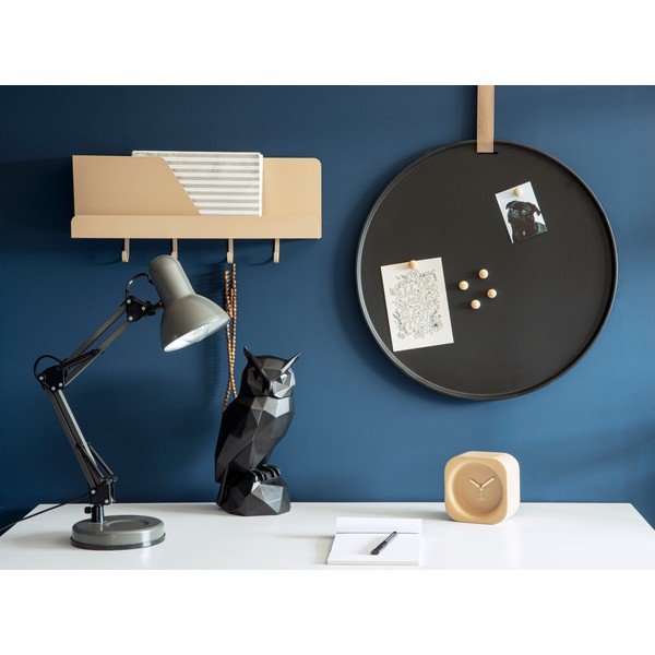 Perky homokbarna fém fali rendszerező akasztókkal, hossz 46 cm - Leitmotiv-image-1