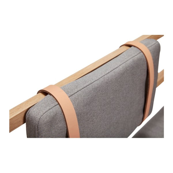 Oak Bench ülőpad párnával - Hübsch-image-2