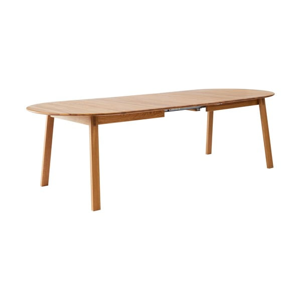 Natúr színű tölgyfa bővíthető étkezőasztal 100x220 cm Amalfi – Hammel Furniture-image-4