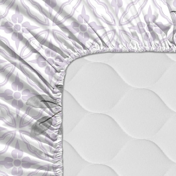 Basic Delicate Bouquet pamut lepedő, 160 x 200 cm - Happy Friday-image-1