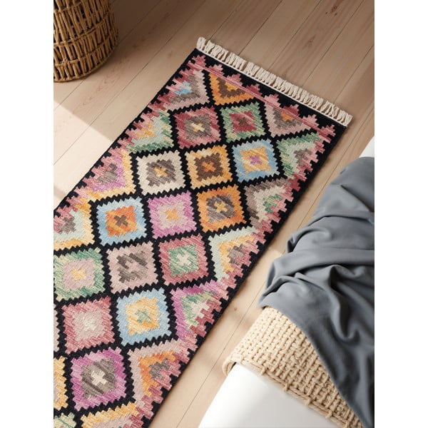 Kétoldalas kézi szövésű gyapjú futószőnyeg 60x190 cm Kamal Zara – Nouristan-image-2