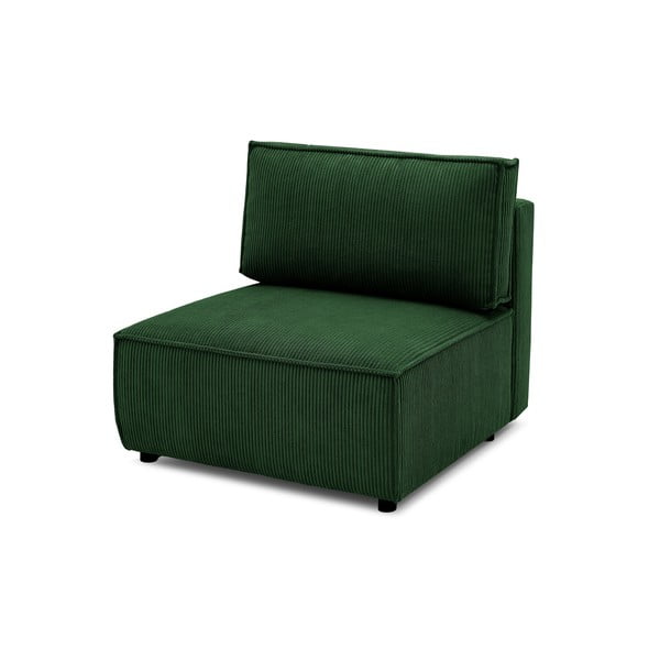 Zöld kordbársony kanapé modul (variálható) Nihad modular – Bobochic Paris
