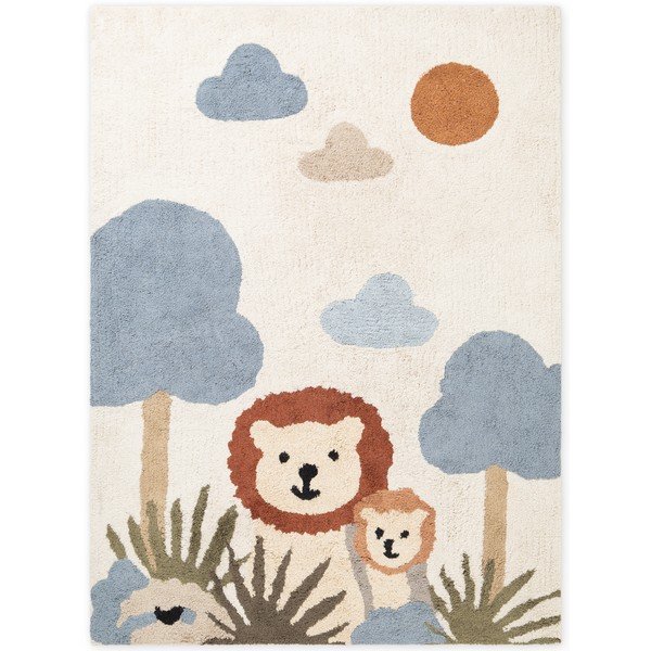 Krémszínű mosható-kézi szövésű pamut gyerek szőnyeg 140x200 cm Snuggle Lionel – Hanse Home