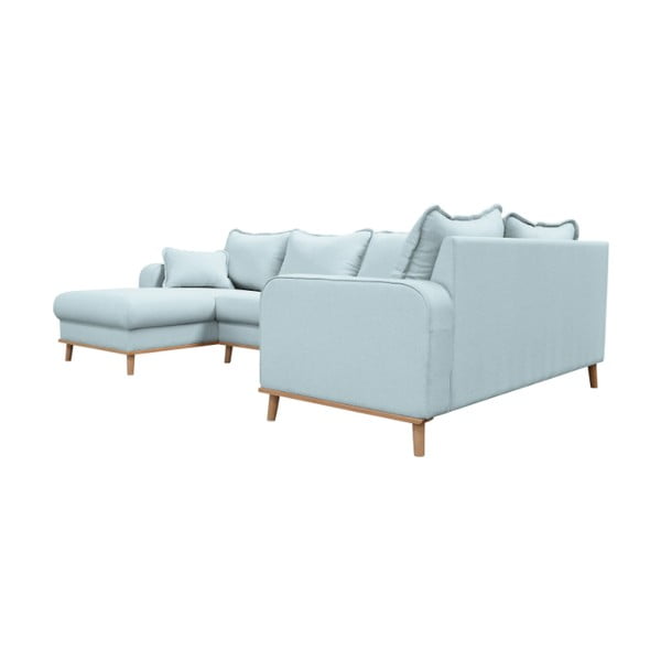 Világoskék sarokkanapé (bal oldali) Beata – Ropez-image-3