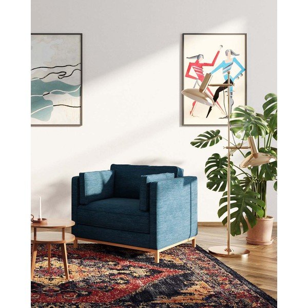 Sötétkék relaxációs fotel Celerio – Ame Yens-image-3
