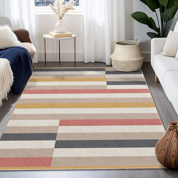 Mosható szőnyeg 120x180 cm Rosy Bandas – Mila Home-image-4